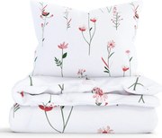 Francúzske bavlnené obliečky Renforcé – Vlčie maky bielé