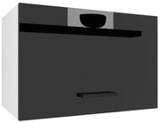 Kuchynská skrinka Belini nad digestor 60 cm čierny lesk INF SGP60/2/WT/B/0/B1