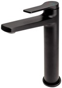 F-Design Seppia, vysoká umývadlová batéria + odtoková zátka ClickClack, čierna matná, FD1-SPA-2L-22