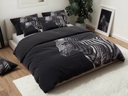 3D obliečky z mikrovlákna ZEBRA čierne Rozmer obliečky: 70 x 90 cm | 140 x 200 cm
