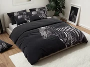 3D obliečky z mikrovlákna ZEBRA čierne Rozmer obliečky: 70 x 90 cm | 140 x 200 cm