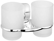 Aqualine Aqualine, RUMBA dvojitý držiak pohárov, mliečne sklo, RB105