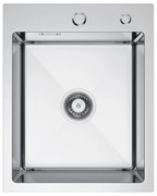 Erga HD, 1-komorový oceľový drez 400x500x210 mm, oceľová, ERG-MLS-HD4050