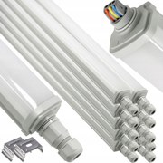 Sada 10 hermetických LED svietidiel 125 cm 30W 3600lm 4000K