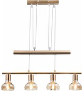 Rabalux 5551 - Luster na lanku HOLLY 4xE14/40W/230V zlatá