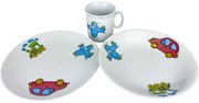Thun 3-dielna detská jedálenská súprava Doprava