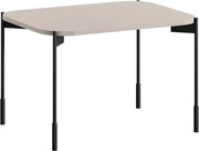 Kávový stolík Sonatia 70 cm obdĺžnikový na kovových nohách - kašmír