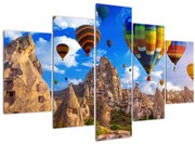 Obraz - Teplovzdušné balóny, Cappadocia, Turkey. (150x105 cm)