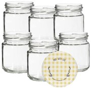 Zaváracie poháre s viečkom 130 ml 6 ks