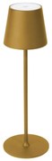 LED Stmievateľná vonkajšia stolná lampa LED/4W/4000 mAh 3000/4000/5500K IP44 zlatá