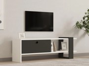 TV stolík/skrinka Dutudo (antracit + biela) . Akcia -27%. Vlastná spoľahlivá doprava až k Vám domov. 1095107