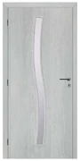 Solodoor Interiérové dvere Etta 1, 70 L, 750 × 1985 mm, fólia, ľavé, Earl Grey, presklené