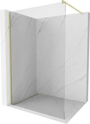 Mexen Kioto, sprchová zásteny typ Walk-In 105 x 200 cm, 8mm číre sklo, zlatý matný profil, 800-105-101-55-00