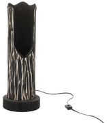 Stojací drevená lampa Paulownia Black 2 - Ø 21 * 133 cm