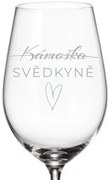 Dekorant svatby Poháre na víno SVEDKNE 350 ml 1KS