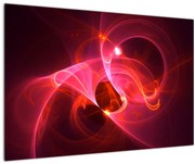 Moderný obraz ružovej abstrakcie (90x60 cm)