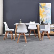 Set jedálenského nábytku stôl Catini TABERG + 4ks stolička biela 2024