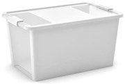 KIS Bi box L 40 litrov kombinácia priehľadná / biela farba