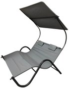 Lehátko pre dve osoby DELUX v 3 farbách- sivá