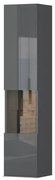 Vitrína Onyx VK30-1KS/ON lakované anthracite/pacific walnut
