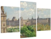 Obraz - Camille Pissarro, Place du Carrousel, Paris, reprodukcia (90x60 cm)
