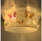 Dalber 62146 - Detské stropné svietidlo MOTÝĽ 2xE27/60W/230V