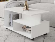 Konferenčný stolík na kolieskach Astor, biely%