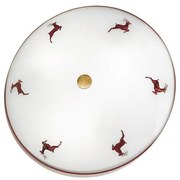 Kolarz 731.U13.4.103-Stropné svietidlo NONNA 3xE27/60W/230V pr.42cm červená/mosadz