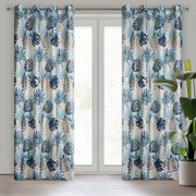 ZÁVES NA KRÚŽKOCH MALTA 140X250 CM VZOROVANÁ