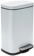 Spirella pedálový odpadkový kôš AKIRA matná biela oceľ soft-close 12 L 10.21562