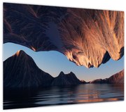 Obraz - 3D útesy (70x50 cm)