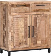 XXXLutz KOMODA, mangové drevo, prírodná farba, čierna, 90/85/40 cm Landscape - Komody - 002362086003