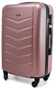 Rogal Zlato-ružový škrupinový kufor do lietadla "Armor" - M (35l)