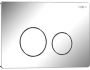 Mexen Tex 06, splachovacie tlačidlo z nehrdzavejúcej ocele, lesklý chróm, 6106-03