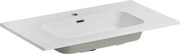 Comad Nábytkové keramické umývadlo GO 90/DP-8095, 91x46 cm, biela lesklá