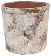 Dekoratívny béžový antik terakotový džbán Teracci - Ø  18*15 cm