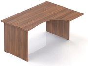 Ergonomický stôl Visio 140 x 100 cm, pravý, orech
