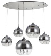 Maytoni P140-PL-170-5-N - Luster na lanku FERMI 5xE27/60W/230V chróm