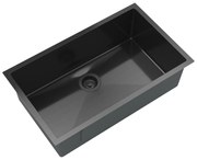 Gamma Gamma, 1-komorový nerezový drez 750x450x210 mm, čierna, GMA-S7545-BK
