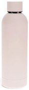 Svetloružová cestovná fľaša z nehrdzavejúcej ocele 500 ml – Rex London