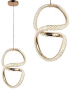 Toolight Toolight, LED závesné svietidlo 24W, 4000K, G077-3CPR, zlatá, OSW-08667