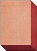 Ručne tkaný vlnený koberec's nízkym vlasom Tekla Box