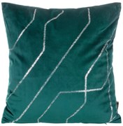 DEKORAČNÁ OBLIEČKA NA VANKÚŠ BLINK37 45X45 CM TMAVOTYRKYSOVÁ