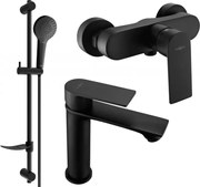 Mexen Royo DF05 sprchová súprava, čierna - 72204DF05-70