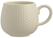 Krémovobiely keramický hrnček na latte 350 ml Embossed Honeycomb – Mason Cash