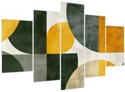 Obraz - Abstrakcia v olivovej farbe (150x105 cm)