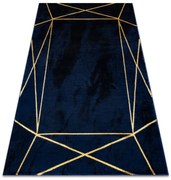 Koberec EMERALD exkluzívny 1022 glamour, styl geometrický granátový / zlatý