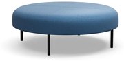Taburet na nožičkách VARIETY, Ø 1200 mm, látka Pod CS, modrá
