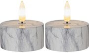 LED sviečky v súprave 2 ks (výška 6 cm) Flamme Marble – Star Trading