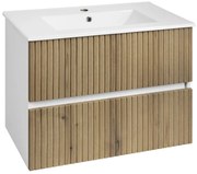 Aqualine Aqualine, PANEDA STRIP umývadlová skrinka 74,5x55x45,2cm, dub emporio, PN375